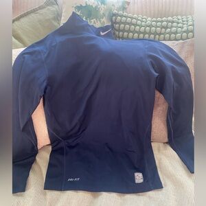 Nike Navy Blue Compression Athletic Top, Size M